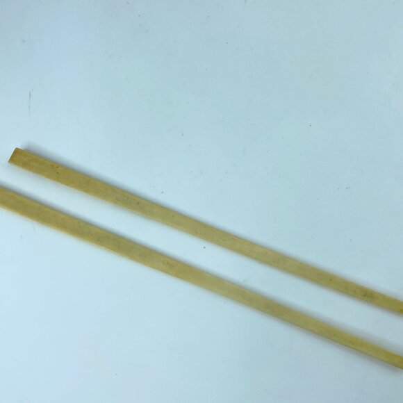 Art Deco Japanese Scrimshaw bone polychrome hairsticks 6.5\